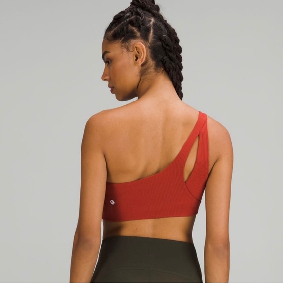 Lululemon Ribbed Nulu Asymmetrical Yoga Bra Light Support A/B Cup - Picture 2 of 6